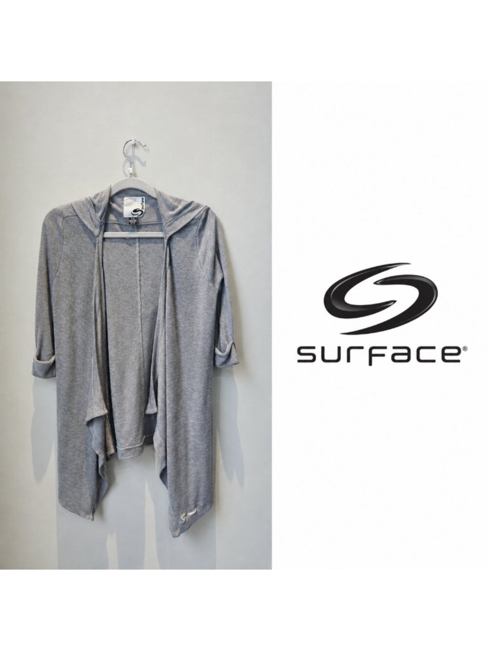 SURFACE Open Front Cardigan with Hood ~ Small